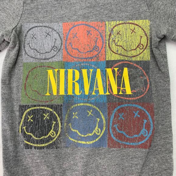 Nirvana Baby 12M Smiley Face All Over Print Long Striped Sleeve One Piece Romper - Picture 6 of 6